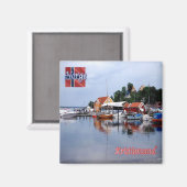 zNO047 KRISTANSAND，ノルウェー，ヨーロッパ，冷蔵庫 マグネット (正面/裏面)