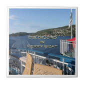 zNO057 OSLOFJORD,オスロ・コペンハーゲンのフェリー船, タイル (正面)