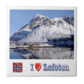 zNO063 SILDPOLLNESET, Lofoten，ノルウェー， タイル (正面)