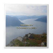 zNO086 SOGNEFJORDビュー（ヴァンゲス、ノルウェー）、 タイル (正面)