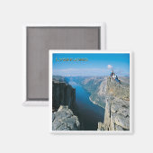 zNO096 LYSEFJORDEN LYSEFJORD from Kjerag,冷蔵庫 マグネット (正面/裏面)