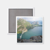 zNO097 LYSEFJORDEN LYSEFJORDブリッジ,ノルウェー, マグネット (正面/裏面)