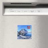 zNO138 WINTER in the LOFOTEN Islands，ノルウェー， マグネット (インサイチュ (食洗機))