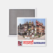 zNP004 Boudhanath KATHMANDU.ネパール、アジア、冷蔵庫 マグネット (正面/裏面)