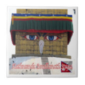 zNP006 Boudhanath Tupa KATHMANDU，ネパール， タイル (正面)