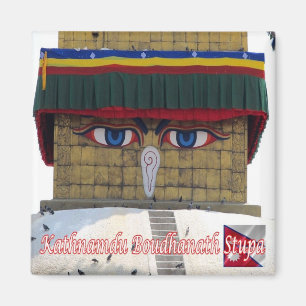 zNP006 Boudhanath Tupa KATHMANDU，ネパール，冷蔵庫 マグネット