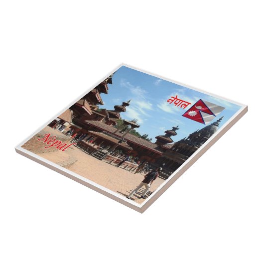 zNP010パタンテンプル,ネパール,アジア, タイル (側面)