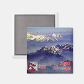 zNP013山脈ヒマラヤ，ネパール，冷蔵庫 マグネット (正面/裏面)