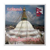 zNP015 BOUDHANATH TUOA, Kathmandu, Nepal, タイル (正面)