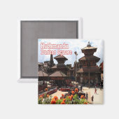 zNP017 Durbar Square KATHMANDU，ネパールアジア，冷蔵庫 マグネット (正面/裏面)