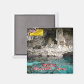 zNU004 NIUE, AVAIKI CAVE,オセアニア,冷蔵庫 マグネット (正面/裏面)