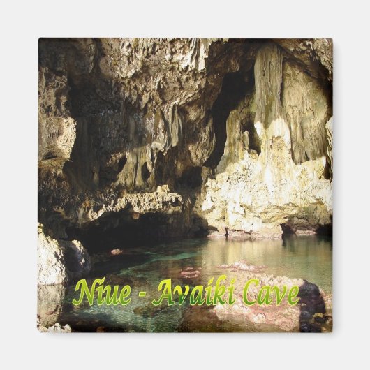 zNU005 NIUE, AVAIKI CAVE,オセアニア,冷蔵庫 マグネット (正面)