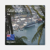 zNZ010 TAURANGA Port,ニュージーランド,オセアニア,冷蔵庫 マグネット (正面)