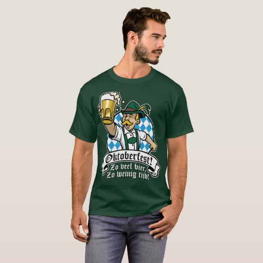 Zo veel bier, Zo weinig tijd! Tシャツ (正面フル)