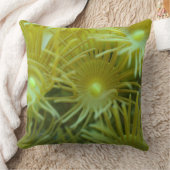 Zoanthidか黄色いポリプの珊瑚の枕 クッション (ブランケット)