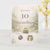 Zochiさんお誕生日おめでとう 10歳 カード (黄色い花)