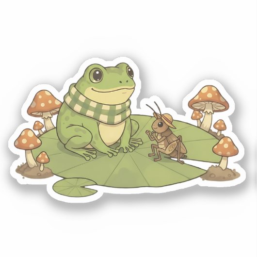 Zochi & Fern the Cricket シール (正面)