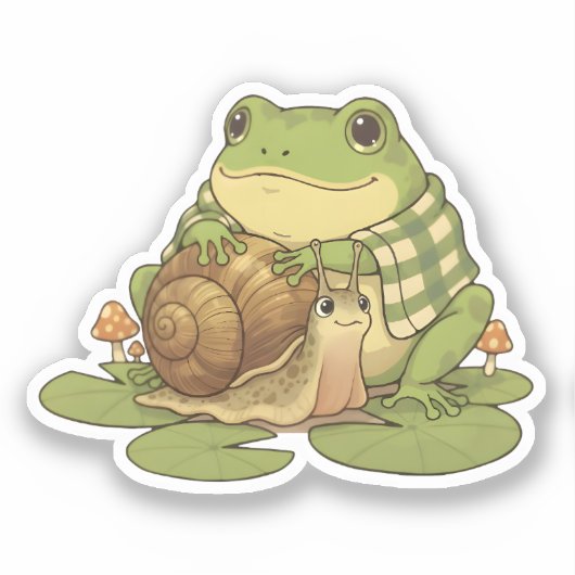 Zochi & Snoo the Snail シール (正面)