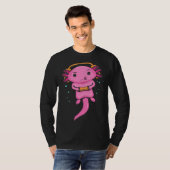 Zocker Axolotl Video Gaming for Gamers Tシャツ (正面フル)
