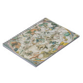 Zodのシンボルや象徴を示す天のPlanisphere ノートブック (左側)