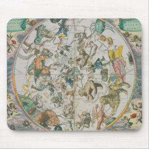 Zodのシンボルや象徴を示す天のPlanisphere マウスパッド