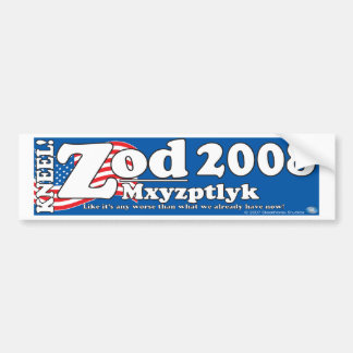 Zod-Mxyptlyk 2008のバンパーステッカー バンパーステッカー