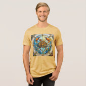 Zodiac - かに座 トライブレンドTシャツ (正面全面)
