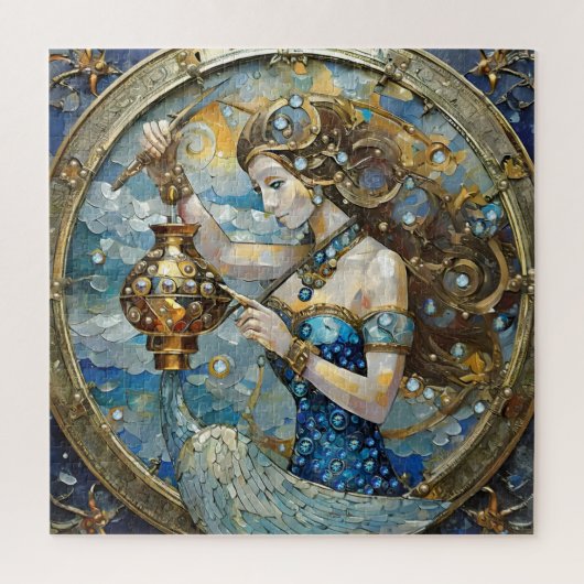 Zodiac - みずがめ座 ジグソーパズル (縦)