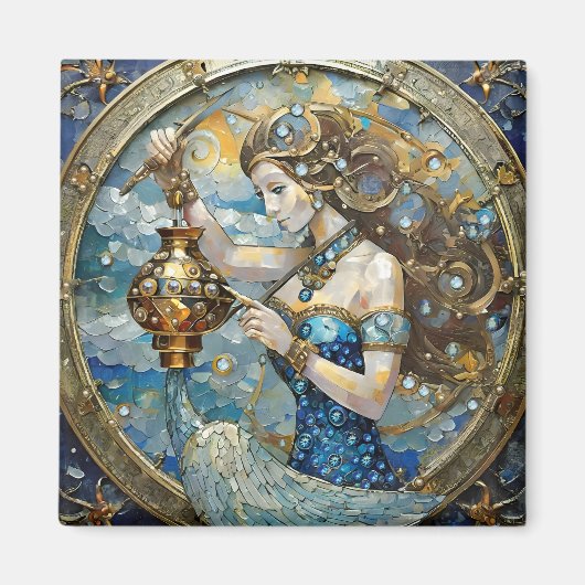 Zodiac - みずがめ座 マグネット (正面)