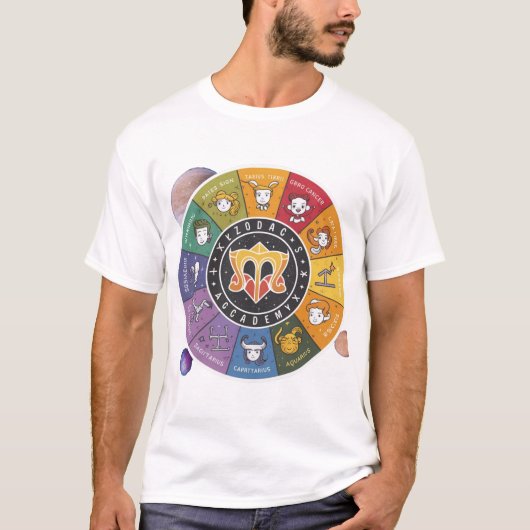 zodiac academy sticker tシャツ (正面)