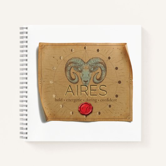 Zodiac - Aires - Journal ノートブック (正面)