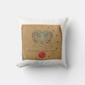 Zodiac - Aires - Throw Pillow クッション (正面)