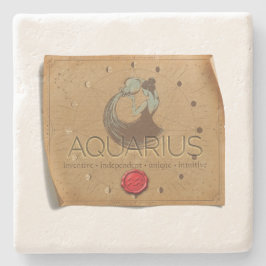 Zodiac - Aquarius - Coaster ストーンコースター