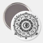 Zodiac Arcana — バーンズインヘルによる十二星座 マグネット (正面/裏面)