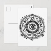 Zodiac Arcana — BurnsInHellによる十二星座 ポストカード (正面/裏面)