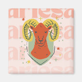 Zodiac Aries Magnet マグネット (正面)