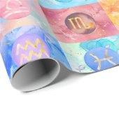 Zodiac Astrological Signs Birthday Art ラッピングペーパー (ロールコーナー)