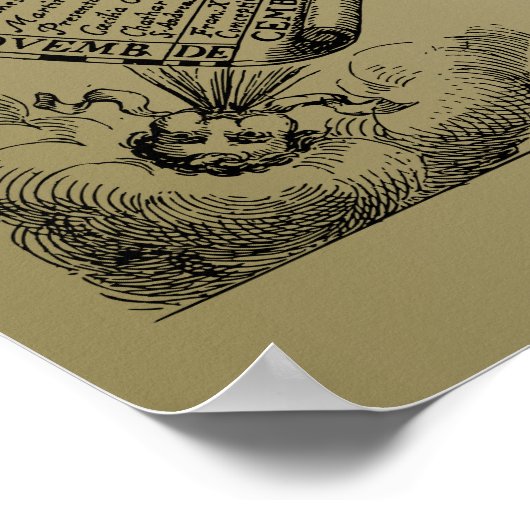 Zodiac Astrology Chart ポスター (角)