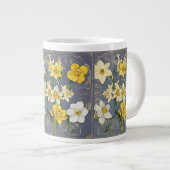 Zodiac Birth Flower Personalized Mug ジャンボコーヒーマグカップ (正面右)