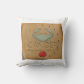 Zodiac - Cancer - Throw Pillow クッション (正面)