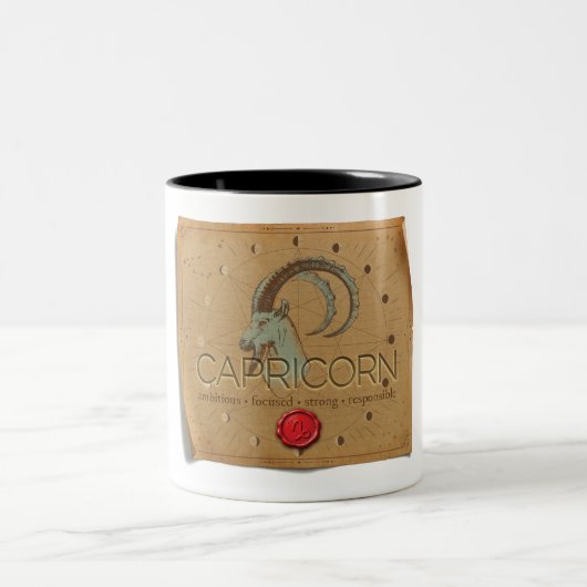 Zodiac - Capricorn - Coffee Mug ツートーンマグカップ (中央)