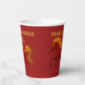 Zodiac Chinese New Year 2026 Yang Fire Horse 紙コップ (左)