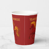 Zodiac Chinese New Year 2026 Yang Fire Horse 紙コップ (右)