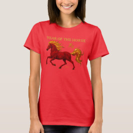 Zodiac Chinese New Year 2026 Yang Fire Horse Tシャツ