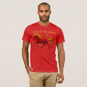 Zodiac Chinese New Year 2026 Yang Fire Horse Tシャツ (正面フル)