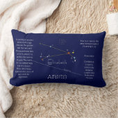 Zodiac Constellation Aries Funny Unique ランバークッション (ブランケット)