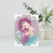 Zodiac gémeaux gemini ポストカード (スタンド正面)