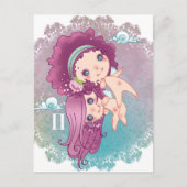 Zodiac gémeaux gemini ポストカード (正面)