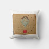 Zodiac - Gemini - Throw Pillow クッション (正面)