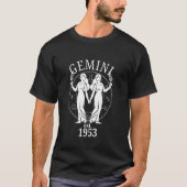 Zodiac Gemini Twins Born in 1953 Tシャツ (正面)